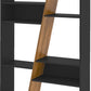Naples Tall Bookcase - Black/Pine Effect