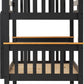 Neptune 3' Bunk Bed - DARK GREY/OAK EFFECT