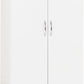 Nevada 2 Door All Hanging Wardrobe - WHITE GLOSS