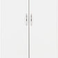 Nevada 2 Door All Hanging Wardrobe - White Gloss