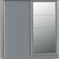 Nevada 2 Door Sliding Wardrobe - Grey Gloss