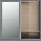 Nevada 2 Door Sliding Wardrobe - Grey Gloss