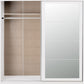 Nevada 2 Door Sliding Wardrobe - White Gloss
