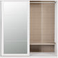 Nevada 2 Door Sliding Wardrobe - White Gloss