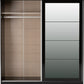Nevada 2 Door Sliding Wardrobe - BLACK GLOSS