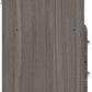 Nevada 2 Drawer Bedside - Black Wood Grain