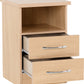 Nevada 2 Drawer Bedside - Sonoma Oak Effect