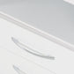 Nevada 2 Drawer Bedside - White Gloss