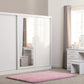 Nevada 4 Drawer Dressing Table Set - WHITE GLOSS
