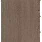 Nevada 3 Drawer Bedside - Rustic Oak Effect