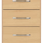 Nevada 3 Drawer Bedside - Sonoma Oak Effect