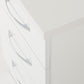 Nevada 3 Drawer Bedside - White Gloss