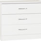 Nevada 3 Drawer Chest - WHITE GLOSS