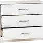 Nevada 3 Drawer Chest - White Gloss