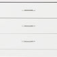Nevada 3 Drawer Chest - White Gloss