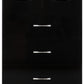 Nevada 3+2 Drawer Chest - Black Gloss