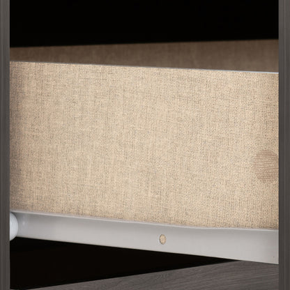 Nevada 3+2 Drawer Chest - BLACK WOOD GRAIN