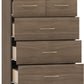 Nevada 3+2 Drawer Chest - RUSTIC OAK EFFECT