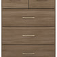 Nevada 3+2 Drawer Chest - RUSTIC OAK EFFECT