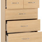 Nevada 3+2 Drawer Chest - Sonoma Oak Effect