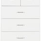 Nevada 3+2 Drawer Chest - White Gloss