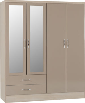 NEVADA-4-DOOR-2-DRAWER-WARDROBE-OYSTER-GLOSSLIGHT-OAK-EFFECT-VENEER-2019-01-100-101-076-scaled.jpg