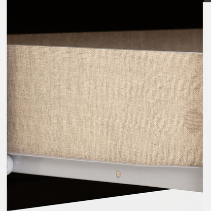 Nevada 5 Drawer Low Wardrobe - WHITE GLOSS