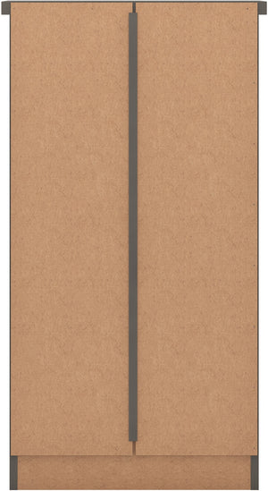 Nevada 5 Drawer Narrow Chest - 3D EFFECT GREY