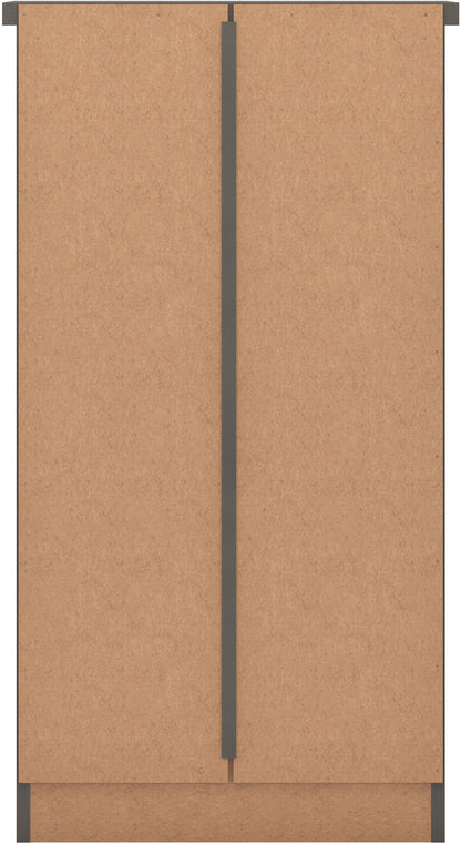 Nevada 5 Drawer Narrow Chest - 3D EFFECT GREY