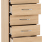 Nevada 5 Drawer Narrow Chest - SONOMA OAK EFFECT