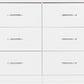 Nevada 6 Drawer Chest - White Gloss