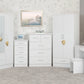 Nevada 6 Drawer Chest - White Gloss
