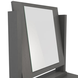 Nevada 4 Drawer Dressing Table Set - 3D EFFECT GREY