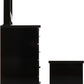 Nevada 4 Drawer Dressing Table Set - Black Gloss