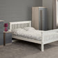 Monaco 5' Bed High Foot End - WHITE
