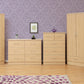 Nevada 3 Drawer Bedside - Sonoma Oak Effect