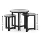 Nidri Black Nest Of 3 Tables