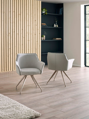 Noah Ivory Fabric Dining Chair