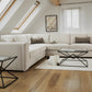 Naples Sofa Beige Large Corner