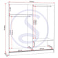 Nevada 2 Door Sliding Wardrobe - White Gloss
