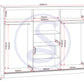 Nevada 3 Door Sliding Wardrobe - White Gloss