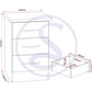 Nevada 3 Drawer Bedside - 3D Effect Grey