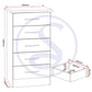 Nevada 5 Drawer Narrow Chest - SONOMA OAK EFFECT