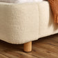 Oberon Cream Bouclé Upholstered 135 cm Double Bed