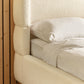 Oberon Cream Bouclé Upholstered 135 cm Double Bed