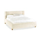 Oberon Cream Bouclé Upholstered 150 cm King Bed