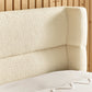 Oberon Cream Bouclé Upholstered 150 cm King Bed