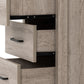 Oliver 3 Drawer Bedside - LIGHT OAK EFFECT