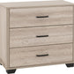 Oliver 3 Drawer Chest - Light Oak Effect