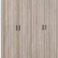 Oliver 4 Door Wardrobe - Light Oak Effect